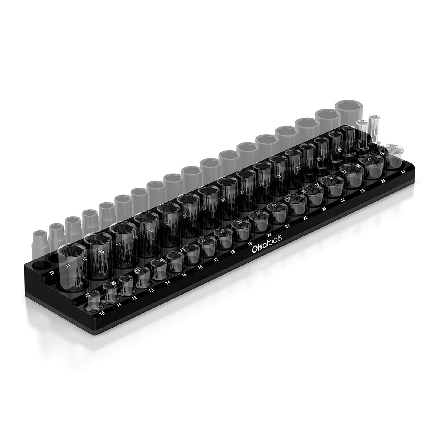 3-Row Magnetic Socket Holder