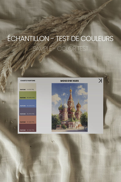 MOSCOW HUES, Oeuvre sur toile étirée