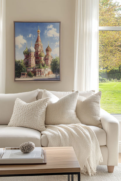 MOSCOW HUES, Oeuvre sur toile étirée