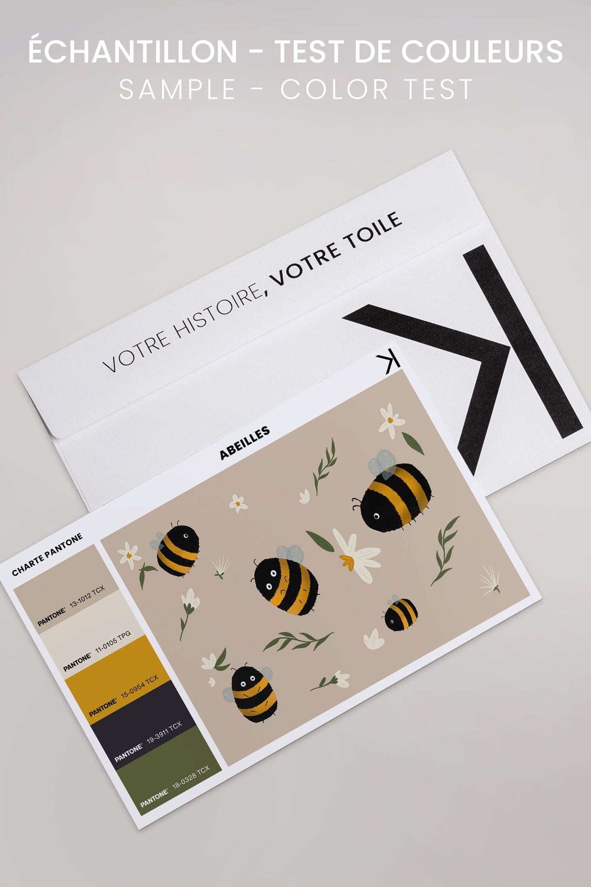 ABEILLES, Oeuvre sur toile étirée