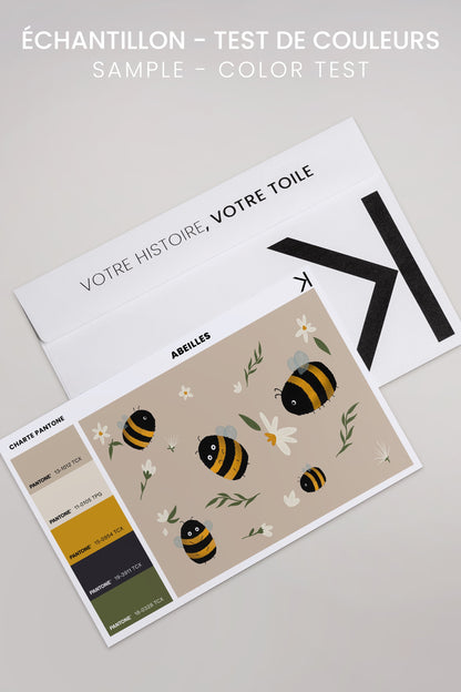 ABEILLES, Oeuvre sur toile étirée
