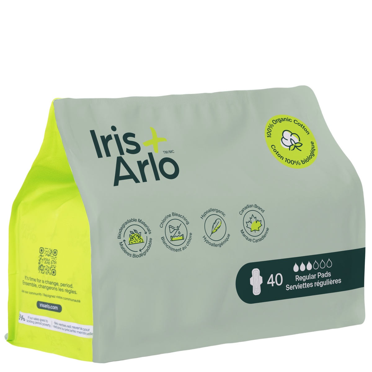 100% Organic Cotton Regular Pads