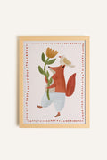 Renard et l’Oiseau, Toile rigide encadrée