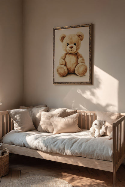 OURSON TENDRESSE, CADRE VINTAGE BRONZE