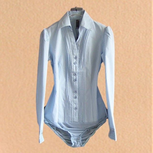 Bodycon Bodysuit Dress Shirt