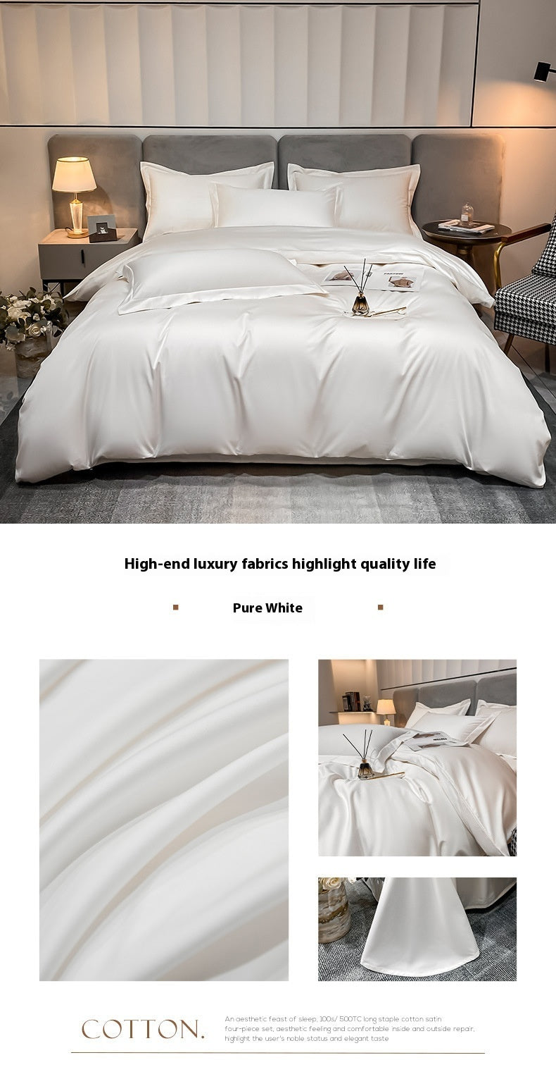 Egyptian Long‑Staple Satin Fabric Cotton Sheet – Luxury, Breathability &amp; Timeless Comfort