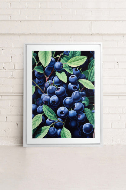 BLUEBERRY BLISS, Oeuvre sur toile étirée