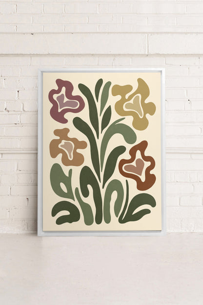 TRIPPY BOTANICALS, Oeuvre sur toile étirée
