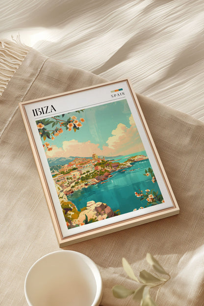 Ibiza, Oeuvre sur toile étirée
