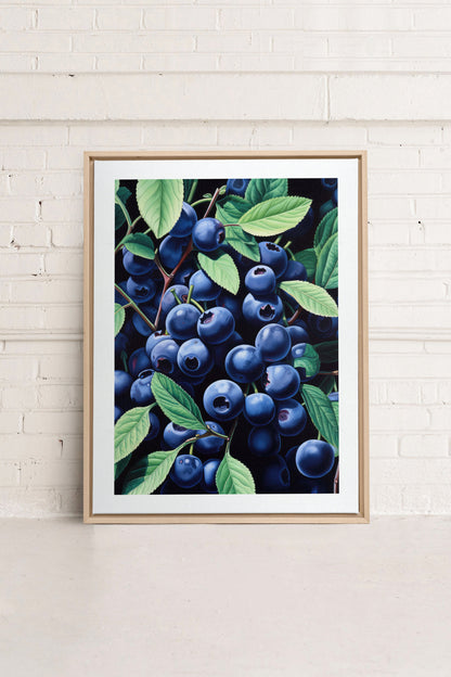 BLUEBERRY BLISS, Oeuvre sur toile étirée