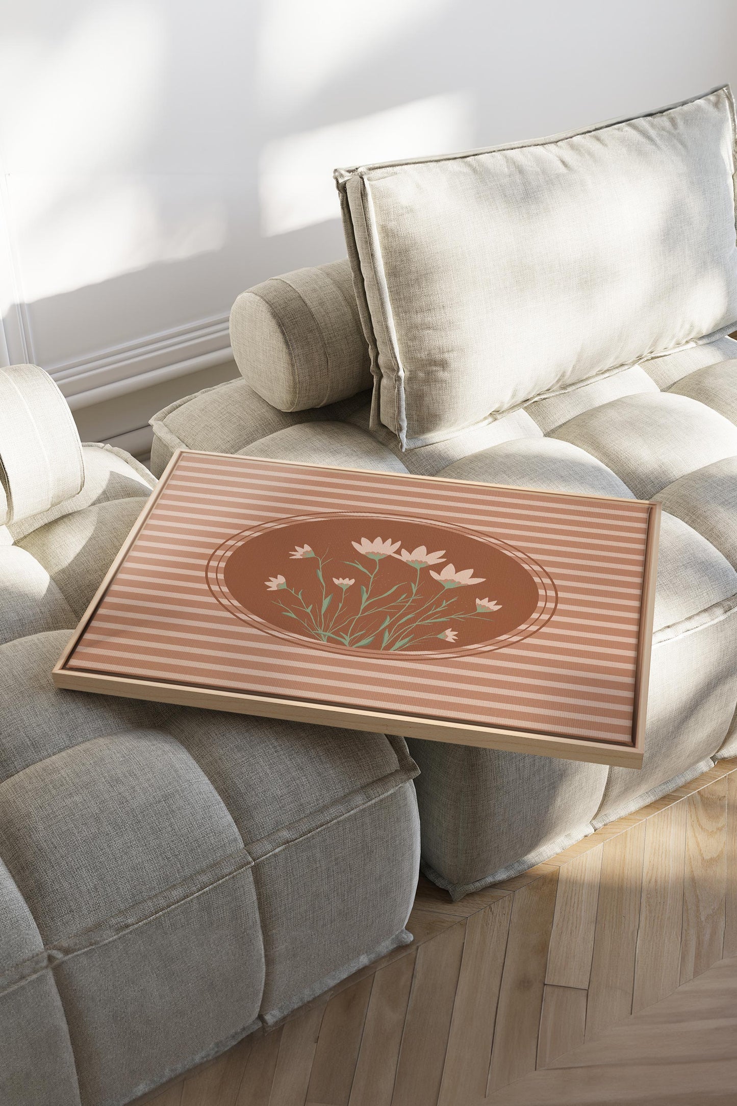 CINNAMON FIELDS, Oeuvre sur toile étirée