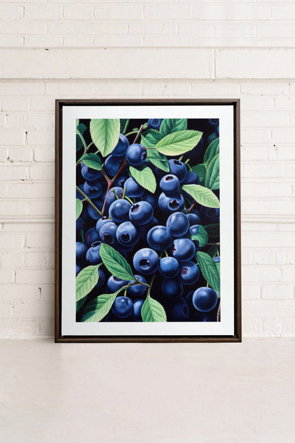 BLUEBERRY BLISS, Oeuvre sur toile étirée