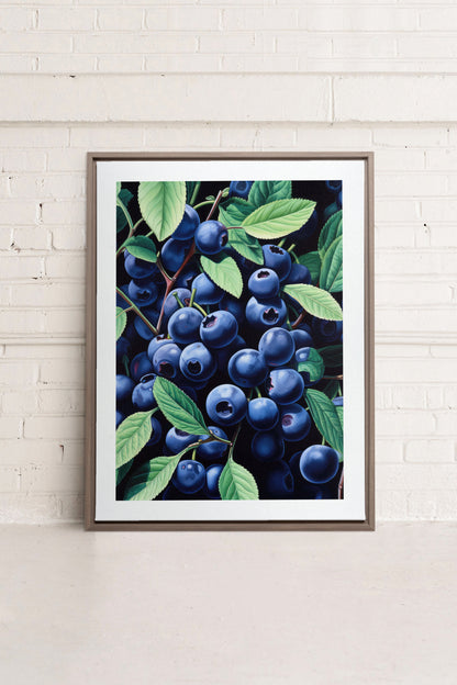 BLUEBERRY BLISS, Oeuvre sur toile étirée