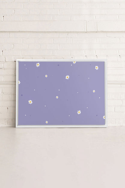 FLEURS DE LUNE, Oeuvre sur toile étirée