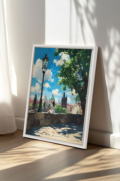 PRAGUE REVERIE, Oeuvre sur toile étirée