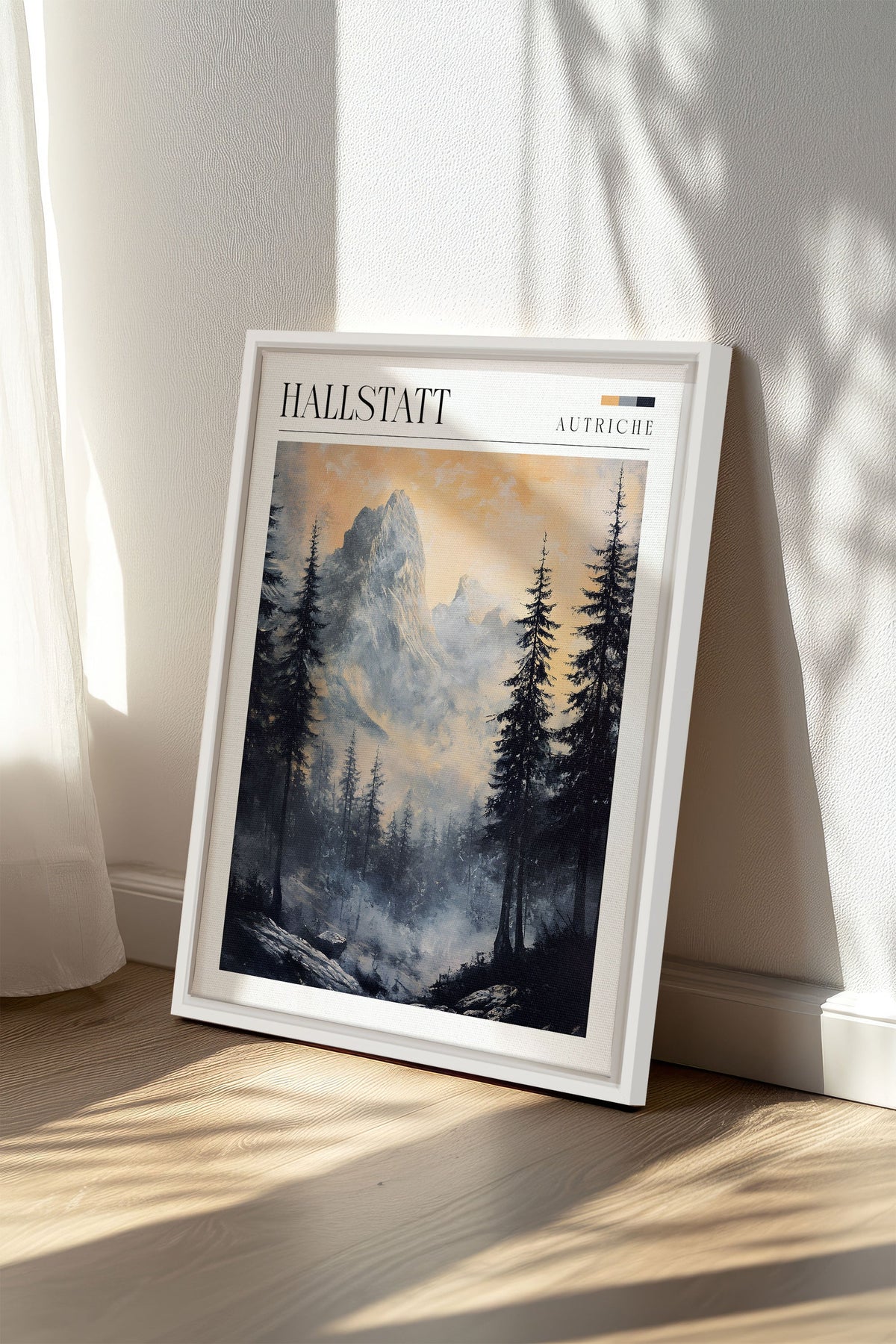 HALLSTATT, Oeuvre sur toile étirée