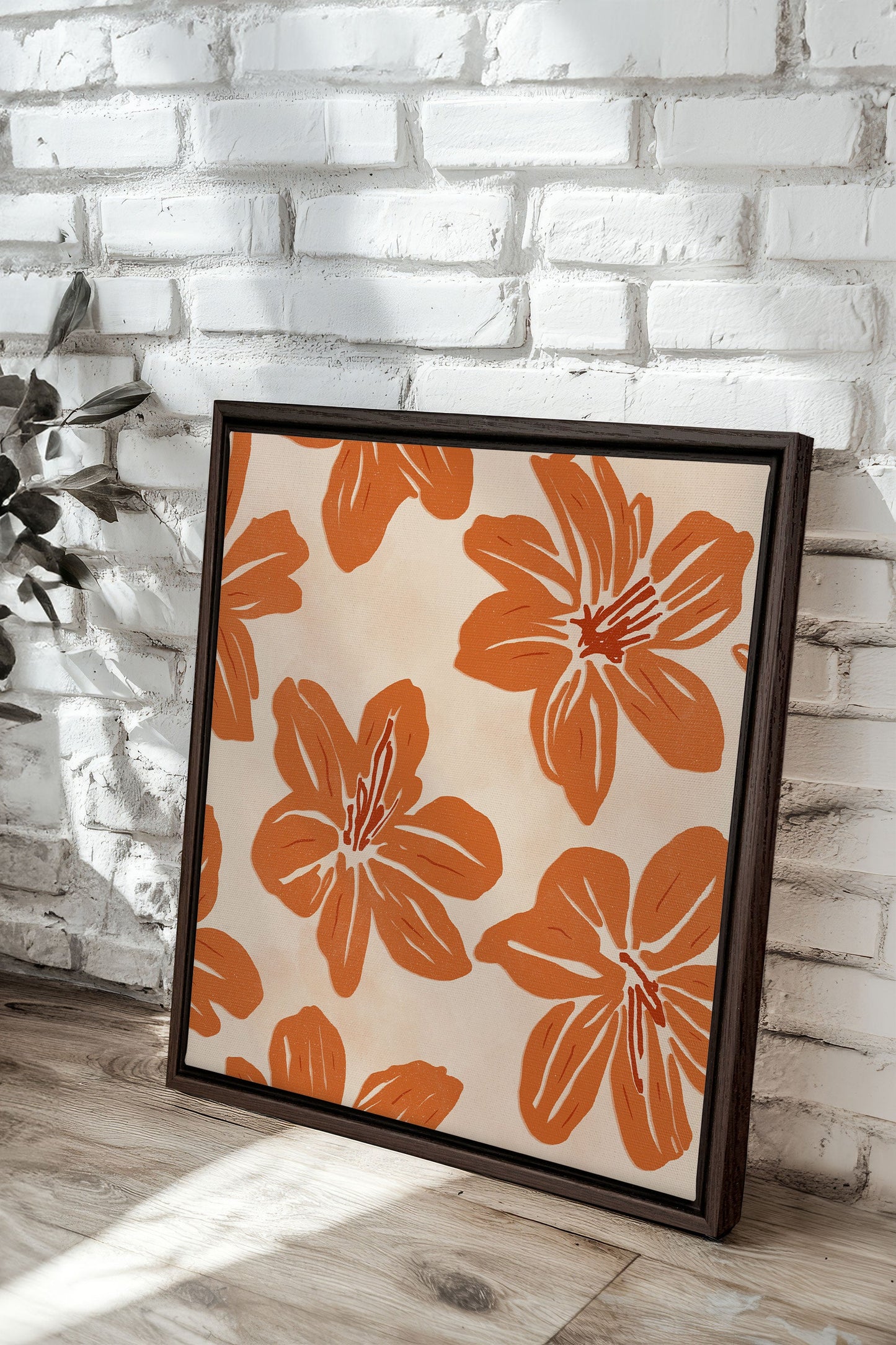 RAYON FLORAL, Oeuvre sur toile étirée