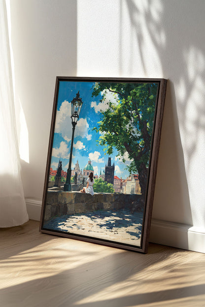 PRAGUE REVERIE, Oeuvre sur toile étirée