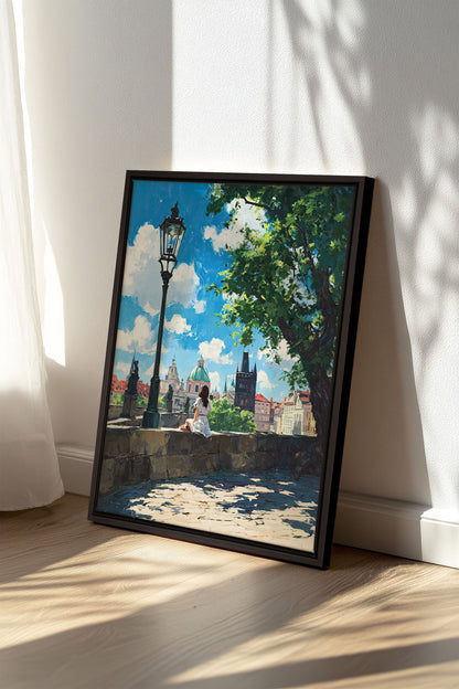 PRAGUE REVERIE, Oeuvre sur toile étirée