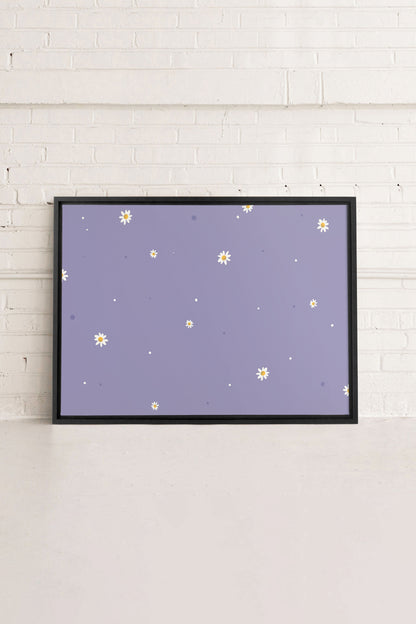 FLEURS DE LUNE, Oeuvre sur toile étirée
