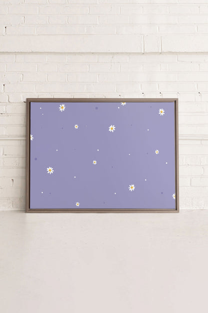 FLEURS DE LUNE, Oeuvre sur toile étirée
