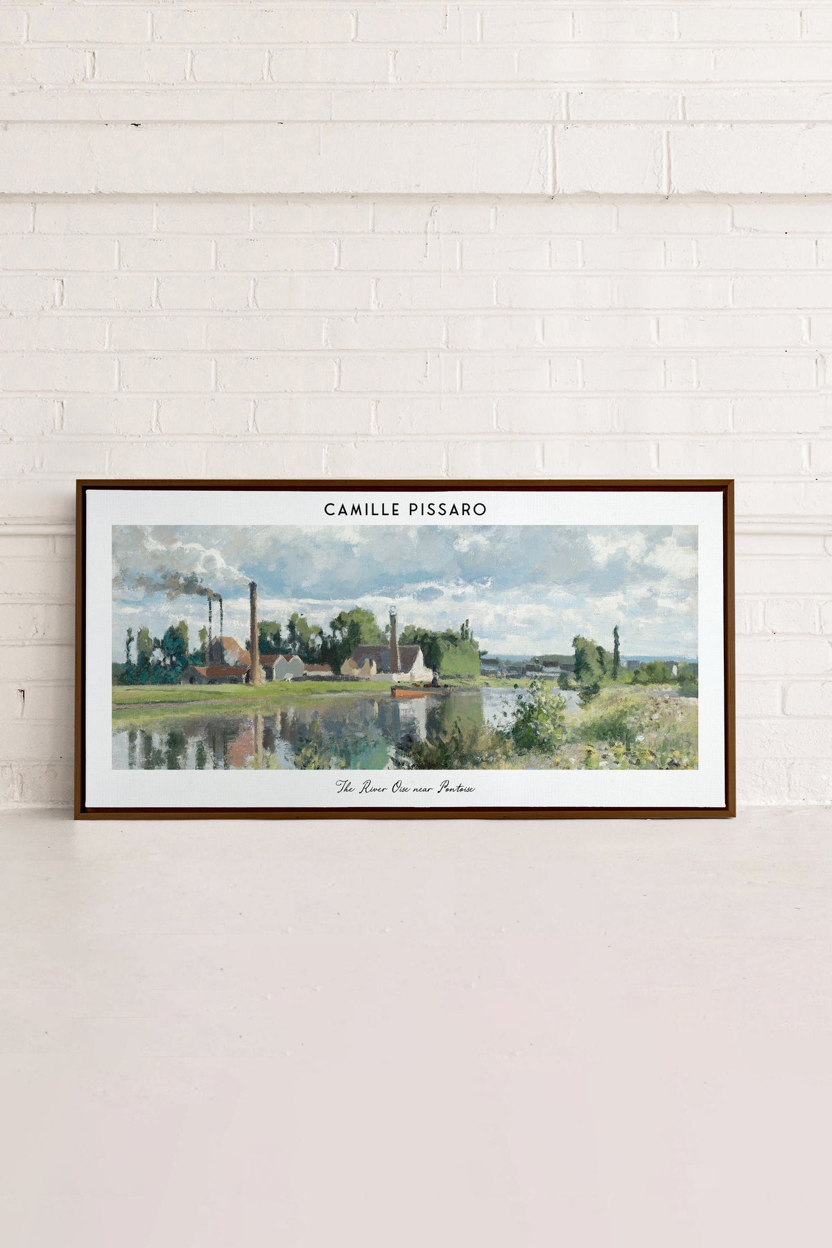 THE RIVER OISE, Oeuvre sur toile étiré
