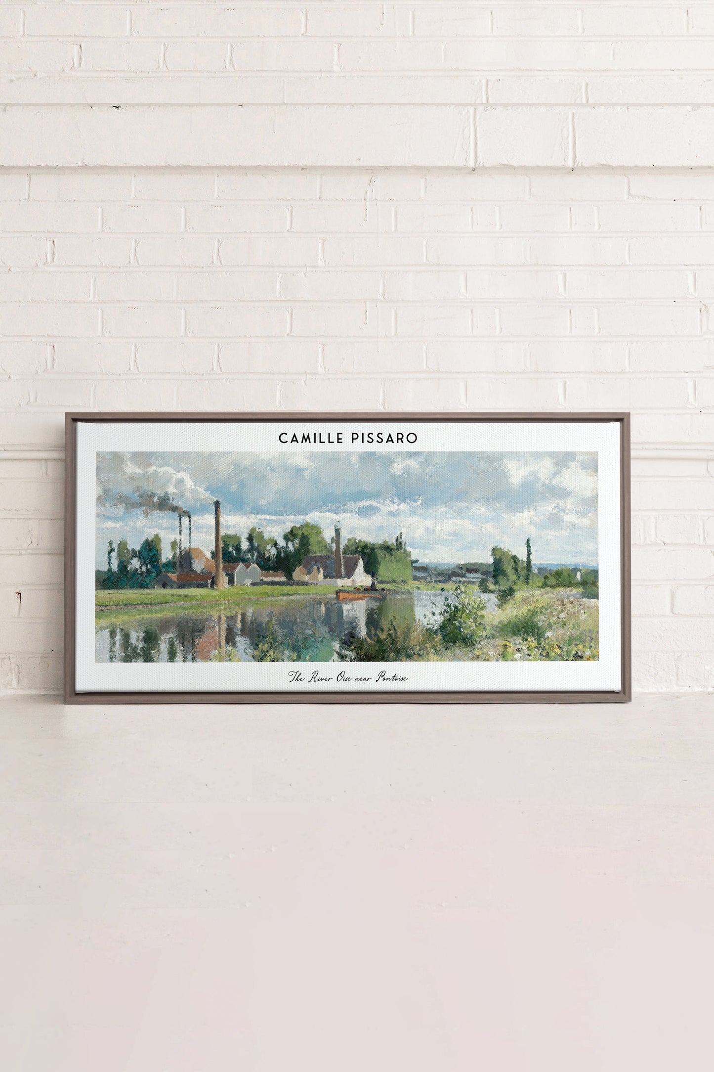THE RIVER OISE, Oeuvre sur toile étiré