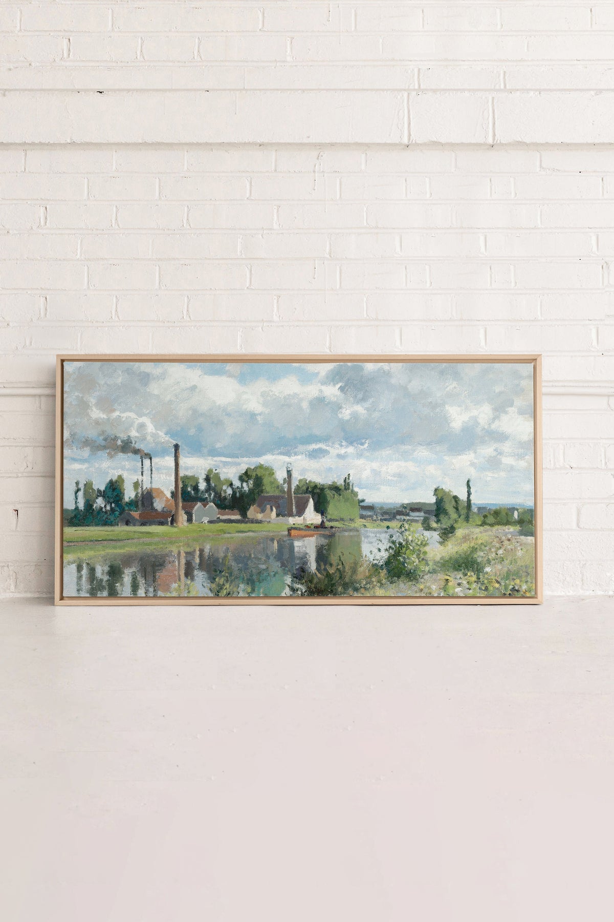 THE RIVER OISE, Oeuvre sur toile étiré