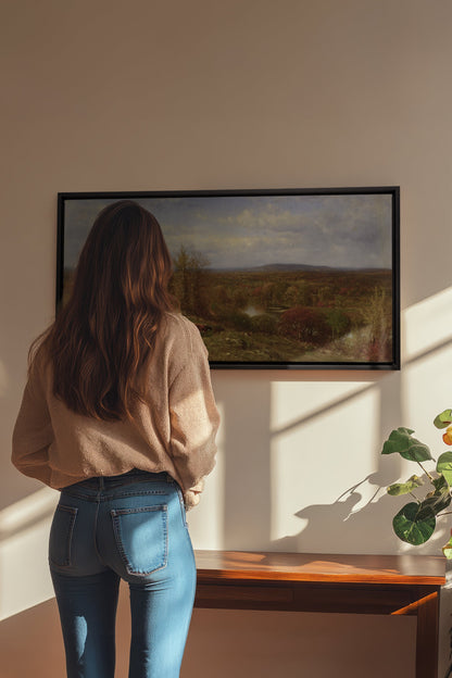 COUNTRYSIDE GLOW, Oeuvre sur toile étirée