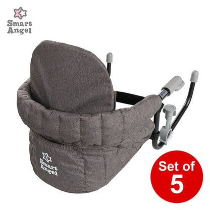 [ ケース販売 ]  SmartAngel  背もたれ付きテーブルチェア（クールグレイ）×5個入 [西松屋]【日本出荷】