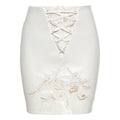 Classy Floral Lace Mini Skirt