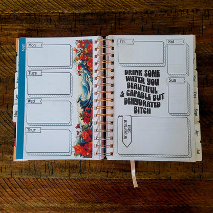 Organized Fucking Chaos Undated Sweary Planner | Day Planner