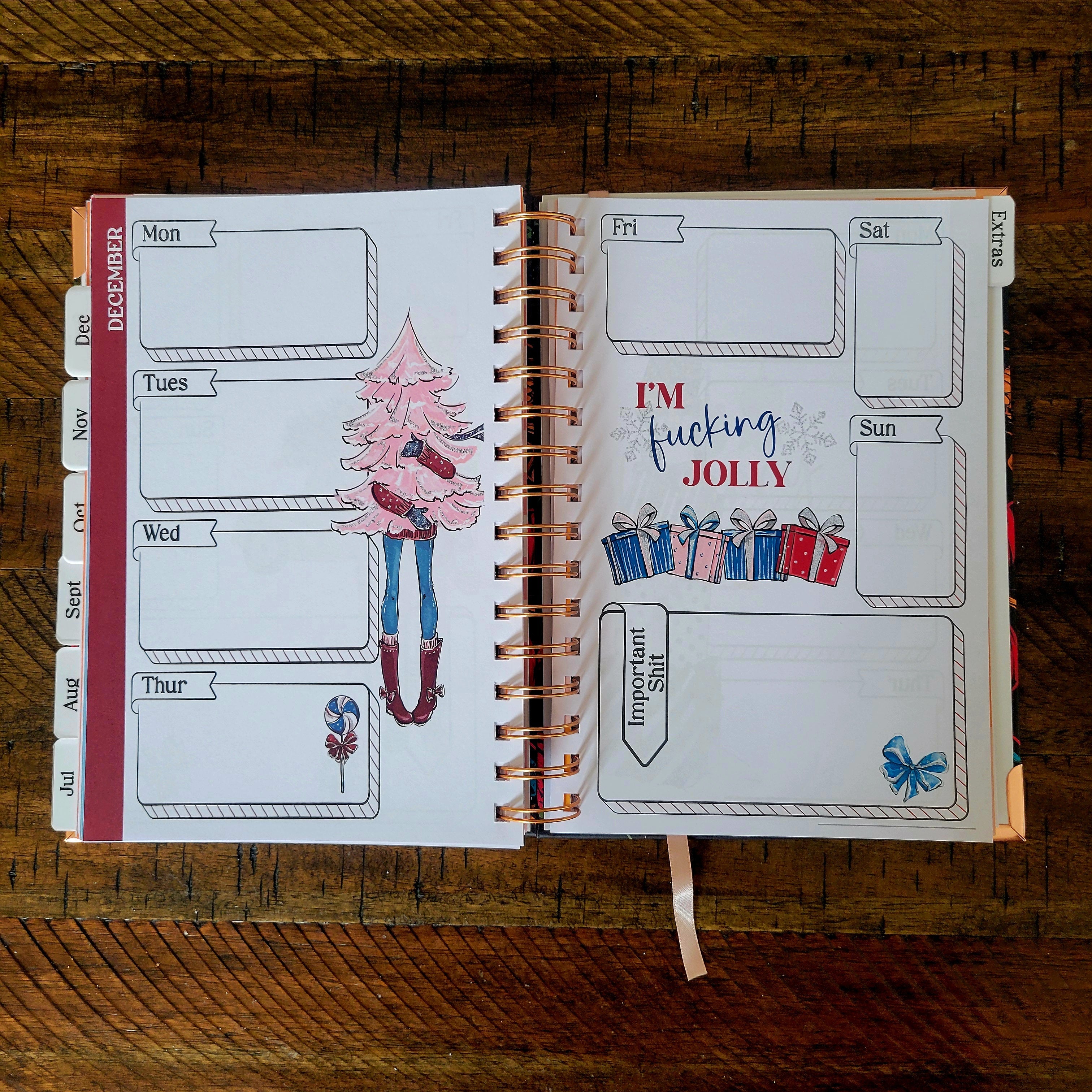 Organized Fucking Chaos Undated Sweary Planner | Day Planner