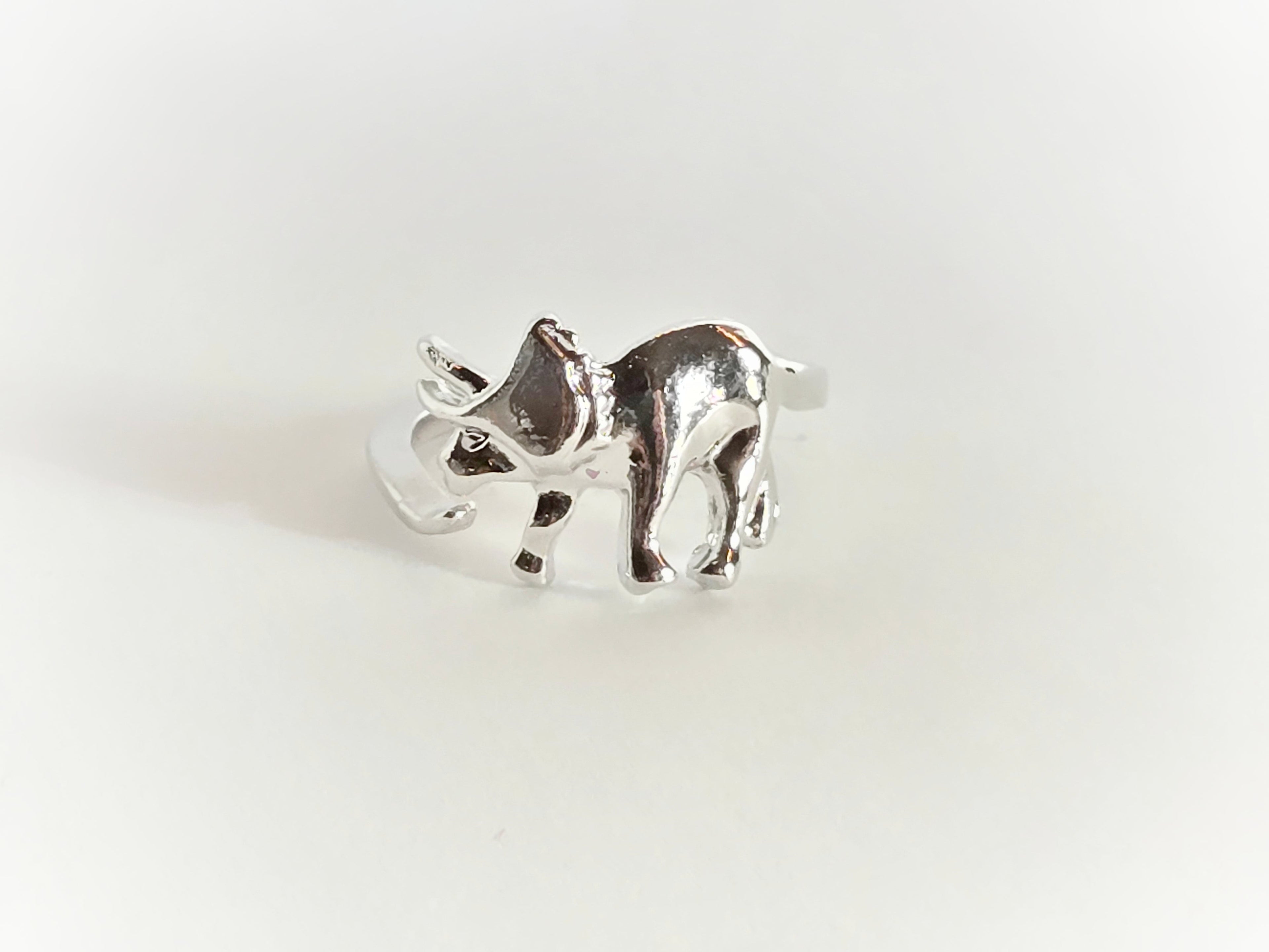 Dinosaur Ring | Triceratops (Size 5/Adjustable)