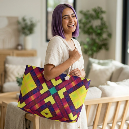 Vibrant Geo Kaleidoscope Weekender Bag