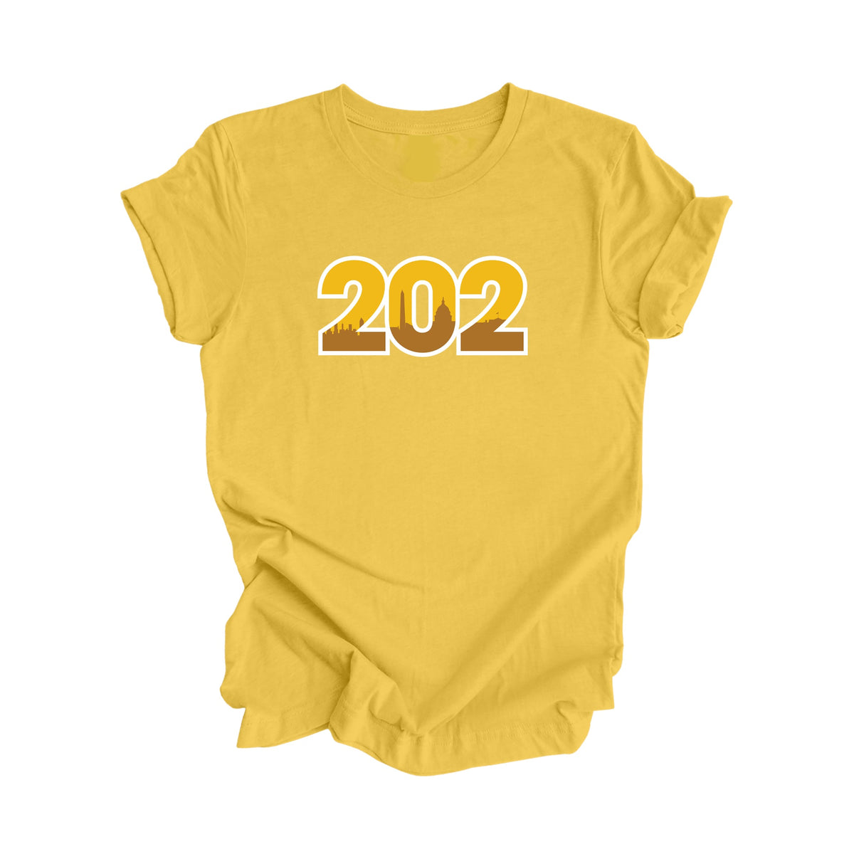 202 Washington D.C. USA Area Code City Skyline Gift - Unisex T-Shirt - Inspired X