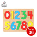 [ ケース販売 ]  SmartAngel  すうじのパズル（木製）×36個入 [西松屋]【日本出荷】