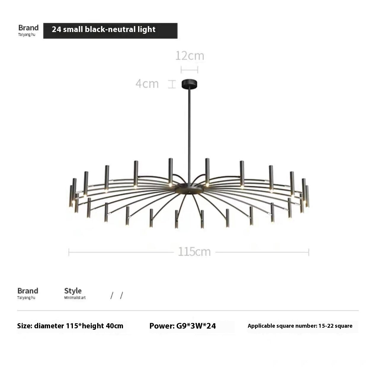 Nordic Style Lamps Simple Modern Net Red Chandelier Minimalist Creative