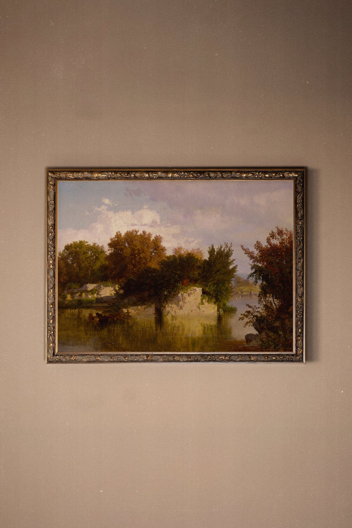 REFLETS D'AUTOMNE, CADRE VINTAGE BRONZE