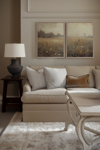 COMBINAISON GREENSCAPE (2 Oeuvres sur toile étirée)
