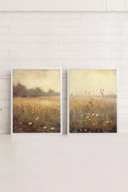 COMBINAISON GREENSCAPE (2 Oeuvres sur toile étirée)