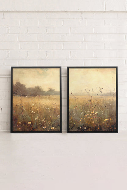 COMBINAISON GREENSCAPE (2 Oeuvres sur toile étirée)