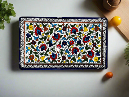 Handmade Palestinian Ceramic Tray Unique Home Décor Gift