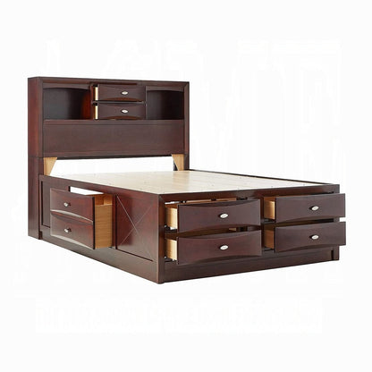 Neend Multi Drawer Storage Platform Bed - Espresso
