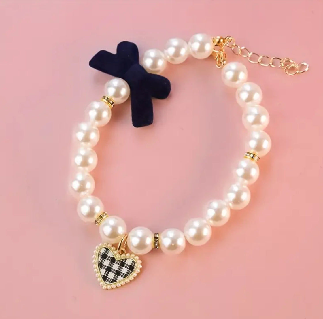 Justine Dog Collar | Pearl Style Dog Collar