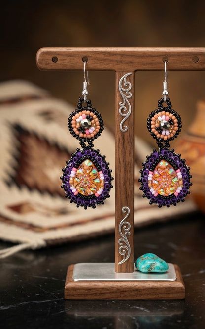 Drop Beaded Earrings gold collection