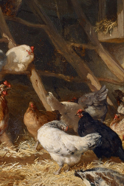 ÉVEIL DE LA FERME, CADRE VINTAGE OR
