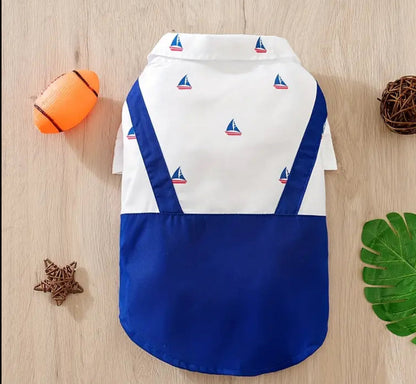 Sailor Dog Shirt | Casual Dog Shirt