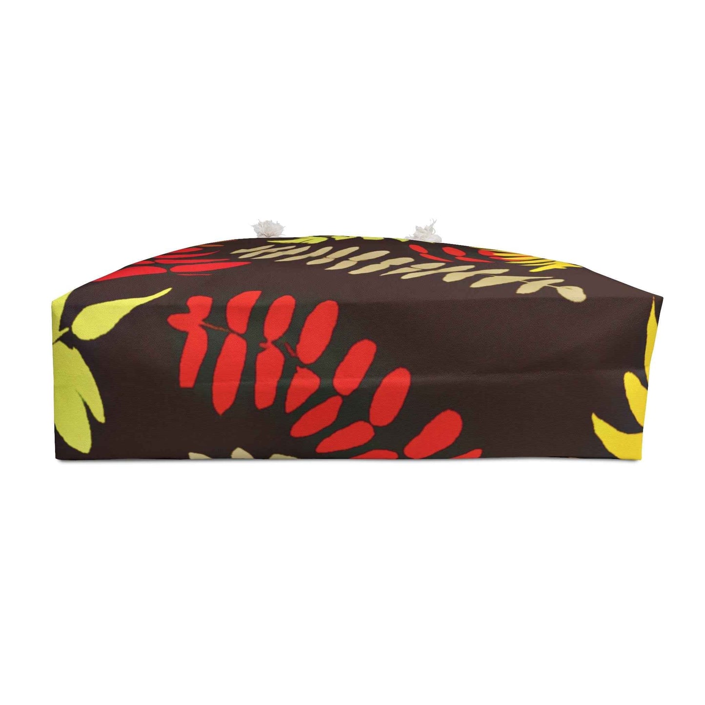 Autumn Fern Pattern Weekender Bag | Fall Leaf Large Tote Bag
