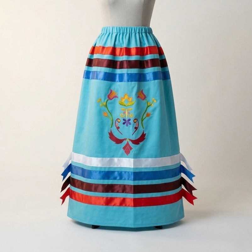 Metis Floral Ribbon Skirt